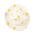 thumbnail image 4 of THDHVS Summer Dresses for Kids,Girls Casual Dresses,Toddler Kids Baby Girls Fashion Cute Sleeveless Sweet Heart Print Bowknot Dress Hat Set Yellow 2-3 Years, 4 of 8