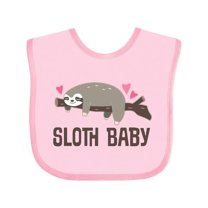 Inktastic Sloth Baby Boys or Girls Baby Bib
