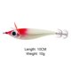 thumbnail image 2 of Cebo de pesca de camarones, señuelo luminoso, anzuelo de calamar, sepia, aparejos de mar ( ), rojo y blanco, 2 of 3
