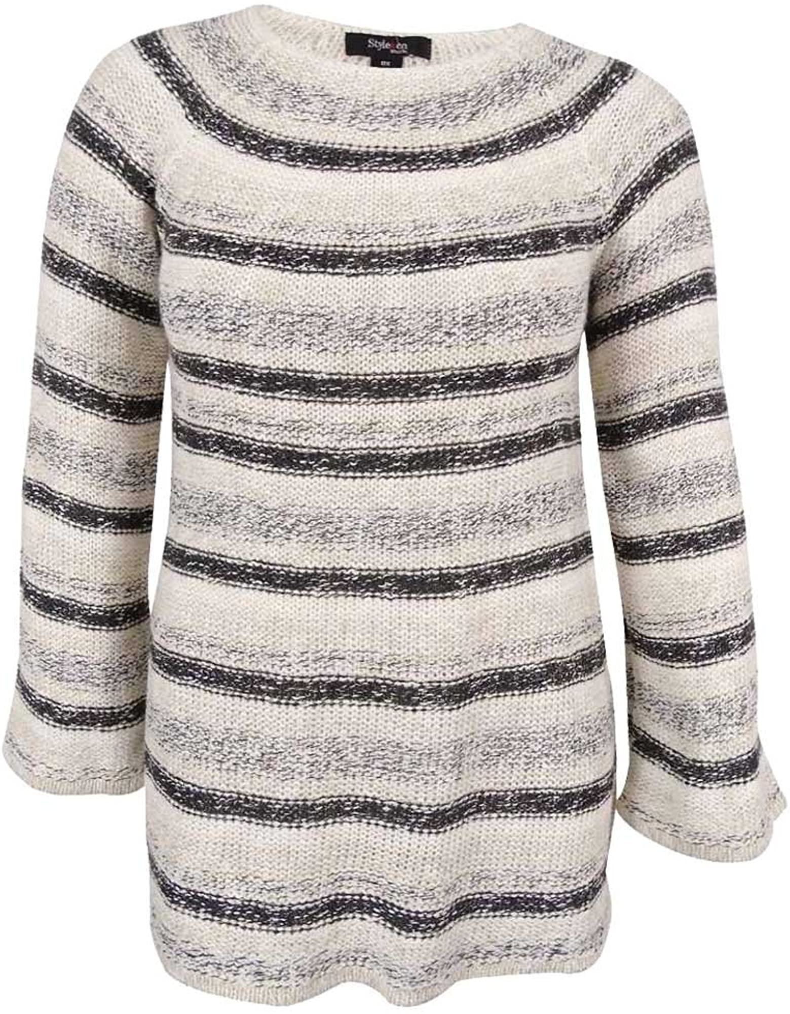 Metallic Striped Sweater 1X 