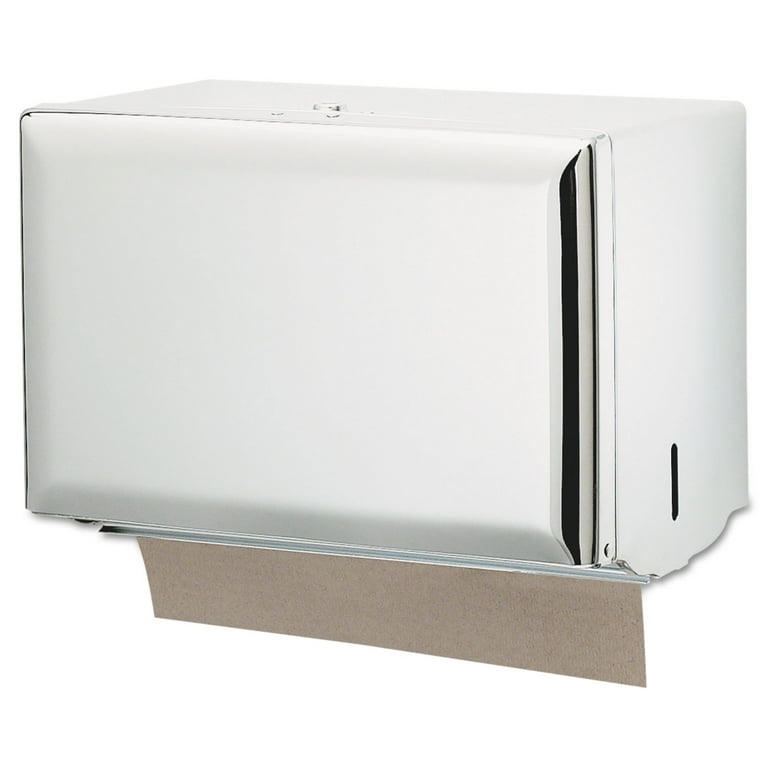 Singlefold Paper Towel Dispenser, 10.75 x 6 x 7.5, Chrome Singlefold Paper Towel Dispenser, 10.75 x 6 x 7.5, Chrome