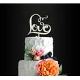 thumbnail image 1 of Gorgeous LOVE Cake Topper, Classical Sliver Wedding Cake Topper for Wedding/Bridal Shower Party, Anniversary, 1 of 5