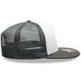 thumbnail image 4 of Decky 1080 5 Panel High Profile Structured Foam Trucker Hat-White/Charcoal, 4 of 6