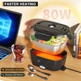 thumbnail image 6 of DCUTIE Electric Lunch Box, 1.5L Safe Food Warmer for Rice and Meals, Leakproof, 6 of 7