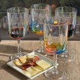 thumbnail image 5 of Rainbow Diamond Acrylic Wine Glasses Set of 4 16oz BPA Free Unbreakable Stemmed Wine Glasses Indoor Outdoor Use, 5 of 9