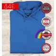 thumbnail image 2 of S4E Men's Rainbow Flag LGBTQ Gay Pride Hoodie Sweatshirts Small Royal Blue, 2 of 4