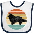 thumbnail image 3 of Inktastic Sheltie Dog Gift Retro Boys or Girls Baby Bib, 3 of 4