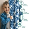 thumbnail image 3 of Blackout Kids Curtains,Blue Camouflage Bigfoot Pattern Childrens Insulated Curtains Set Of 2,Bedroom Essentials,Toddler Room Decor 52x63in(132x160cm), 3 of 5