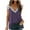 Purple, variant on Womens Fashion Summer Tops 2025 Plus Size V-Neck Short Sleeve Lace Tops T-Shirt Tees Loose Short Blouse