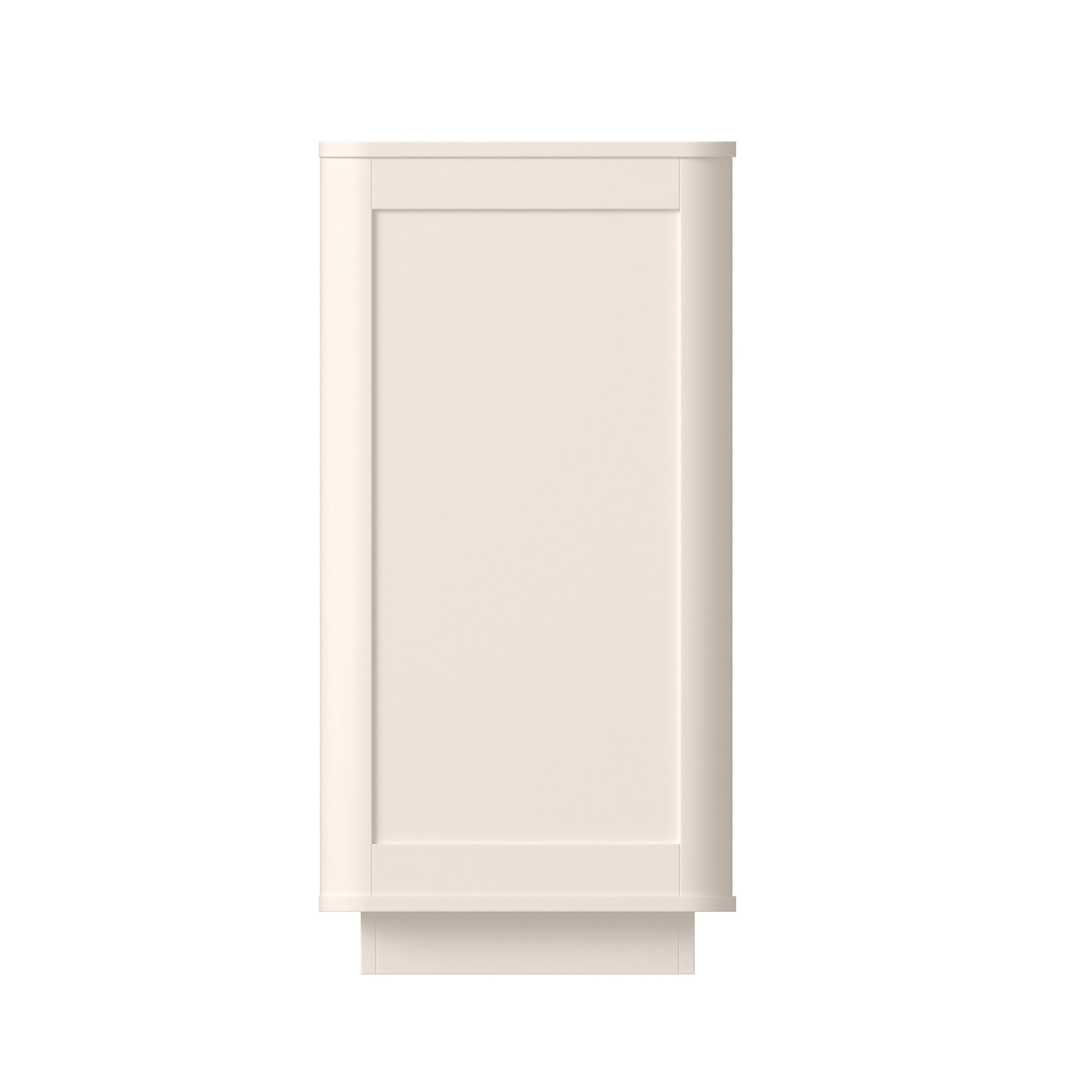 Noble House Zerra 6-Drawer Bedroom Dresser with Rounded Side Panels, Spiral Grain Clothes Organizer, Off White