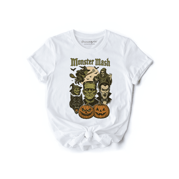 Monster Mash Classic T-Shirt, Halloween Monsters Tee for The Spooky Season