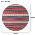 thumbnail image 6 of Red and Blue Christmas Knitted Pattern Round Tablecloth 60"x60",Wrinkle Wipeable Table Cloth for Kitchen Dining Room Picnic Patio Party, 6 of 6