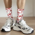 thumbnail image 4 of Uemuo Fire Truck Pattern Women's Crew Socks, Soft Durable Breathable Moisture-Wicking with Odor Control Cotton socks, 4 of 9