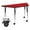 Red, variant on Flash Furniture Mobile 22.5''W x 45''L Trapezoid Red HP Laminate Activity Table - Standard Height Adjustable Legs