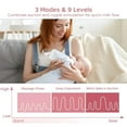 thumbnail image 3 of XIRQI Wearable Breast Pump Hands Free - Portable Wireless Breast Pump Electric with 3 Mode & 9 Levels, Silicone Breastfeeding Breastpump Can Be Worn in-Bra, Low Noise & Painless with Massage 24mm, 3 of 4
