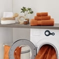 thumbnail image 4 of Juego de toallas COZYART de algodón turco naranja quemado, 650 g/m², 6 piezas, 4 of 7
