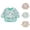 Mint Green, variant on VOUZZA Bibs for Baby Girl Baby Boys Girls Long Sleeve Cartoon Prints Soft Bibs Baby Care Drool Feeding Waterproof Apron Smock