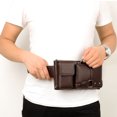 thumbnail image 4 of Graflsoa Premium Leather Waist Pack in Brown - Durable, Stylish, and Spacious (27x15x1.5cm), 4 of 7