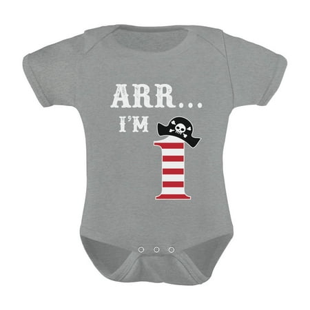 

Tstars Boys Unisex 1st Birthday Gift Arr I m 1 Pirate Birthday Gift for 1 Year Old Birthday Gift for Baby Boys Birthday Gift for One Year Old Birthday Party B Day Baby Bodysuit