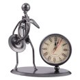 thumbnail image 1 of Vintage Clock Iron People Model Clock Creative Clock without Battery for Home, 1 of 7