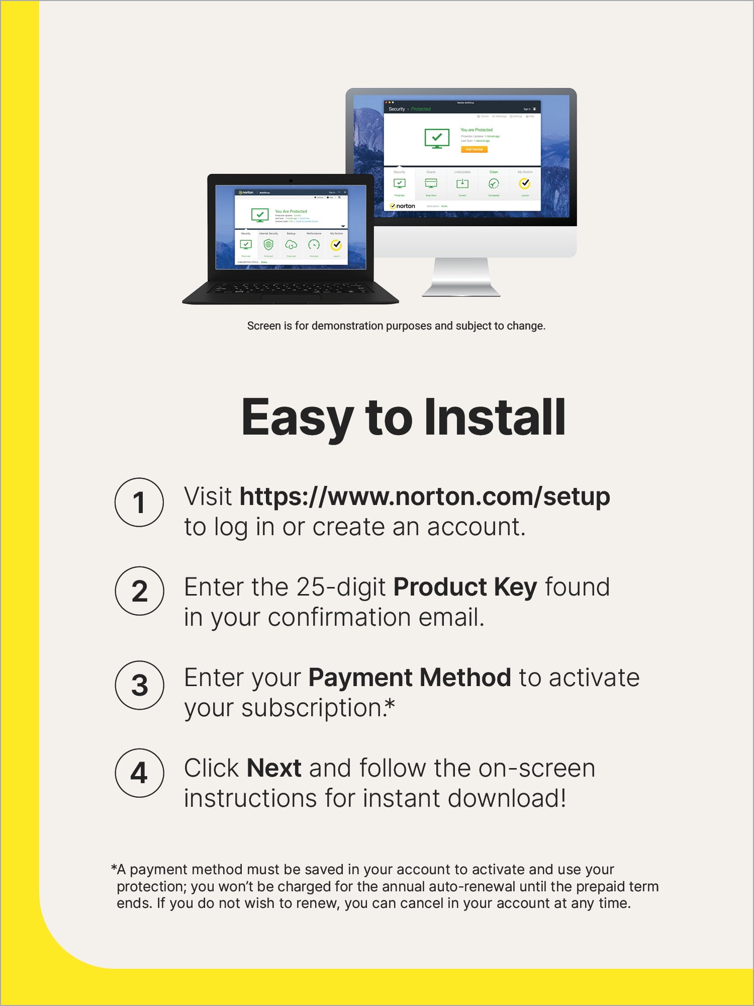 Norton Anti Virus Plus for 1 Device, 1 Year Subscription, PC/Mac [Card]