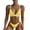 Yellow, variant on Ticikt Women's 2‑Piece Bikini Set, Triangle Cup Adjustable Strap High Cut Swimsuit Bathing Suit for Beach Pool