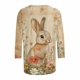 thumbnail image 5 of TaTaai Women's Holiday Print T-Shirt Round Neck 3/4 Sleeve Pullover Top Casual Easter Design Loose Fit Spring Festival Blouse Gift, 5 of 5