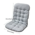 thumbnail image 3 of Cooling Rocking Chair Cushions for Summer High Back Patio Non-slip Bottom Tufted Seat Pad with Ties for Dorm Floor Car Office, 37x20 Inch,Gray, 3 of 6