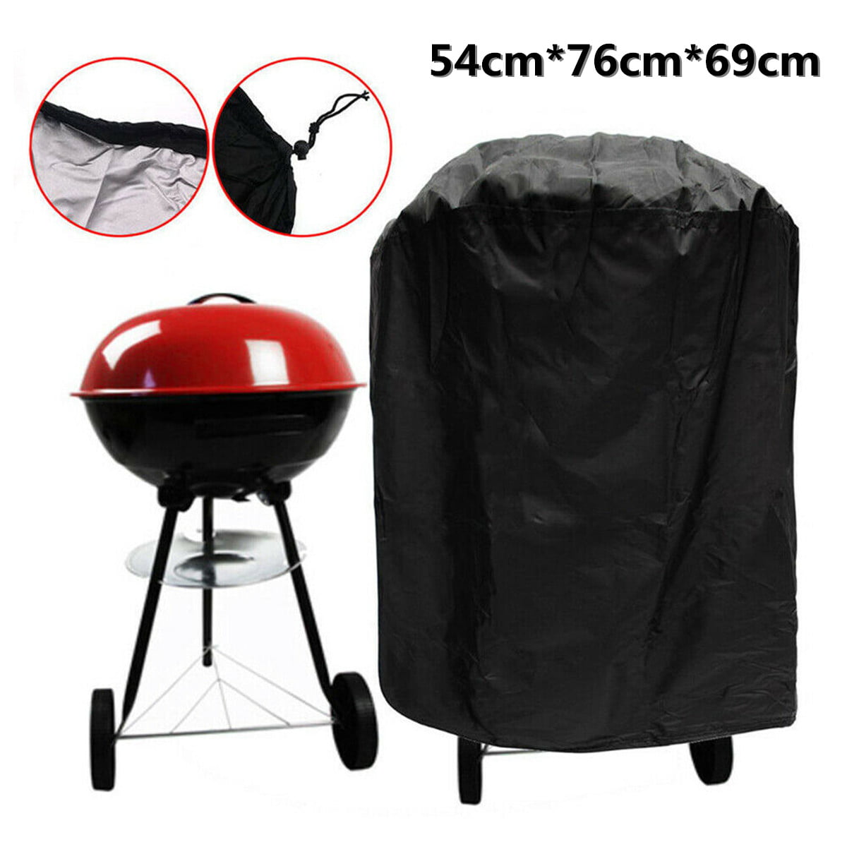Waterproof BBQ Cover Patio Outdoor Foldable Barbecue Grill Protection 