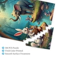 thumbnail image 3 of 500 Piece Jigsaw Puzzle For Adults Forest Friends Elephant Rabbit & Squirrels Challenging & Fun Puzzle Game Beautiful Artwork Great Gift Idea, 3 of 7