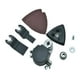 thumbnail image 1 of Kit de 9 accesorios oscilantes para multiherramientas, hojas de sierra oscilantes para metal y madera. M14, 1 of 9