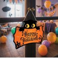 thumbnail image 3 of Ltdhehe Happy Halloween Sign Front Door Cute Cat Halloween Front Door Decorations Halloween Door Sign Cute Cat Wall Wall Sign Plaque For Halloween Party, 3 of 4