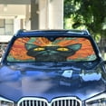 thumbnail image 4 of Qxltty Abstract Style Cat Pattern Car Windshield Sunshades Foldable UV Rays Sun Visor Protector Keep Your Vehicle Cool 57×31.5in, 4 of 8