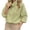 Yellow, variant on Womens Windbreaker Jacket Fall Lightweight Stand Collar Zip Up Drawstring Hem Short Commute Coat with Pockets Loose Versatile Casual Outerwear Red M