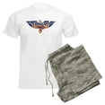 thumbnail image 6 of CafePress - Retro Eagle And USA Flag Men's Light Pajamas - Men's Light Loose Fit Cotton Pajama Set, 6 of 7