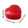 thumbnail image 2 of YWIYIUD 1PC Red HeartShaped Box for Plush Toy 30 Seconds Festival Voice Recorder Push Button Recordable Device Sound Module for Gifts Recording Voice Message, 2 of 8