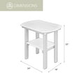 thumbnail image 3 of American Furniture Classics Model 525BBK Oval End Table in Blue with a Black Base, 3 of 5