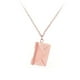 thumbnail image 4 of Collar con sobre y carta de amor para clavícula, ideal para fiestas de San Valentín. rosa áurea, 4 of 9