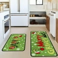 thumbnail image 5 of Merry Grinchmas Kitchen Rugs and Mats Set of 2,Christmas Grinch Kitchen Decoration,Non Slip Absorbent Kitchen Mat Waterproof Runner Rug for Laundry Room and Sink 17x 48 Inches, 5 of 6