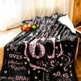 thumbnail image 3 of 60th Birthday Gifts for Women - Happy 60th Birthday Gift Ideas - 60 Year Old Gifts for Wife Mom Girlfriend Sister Bestie - Flannel Fleece Soft Throw Blanket for Bed Sofa (60th, 80" x 60"), 3 of 5