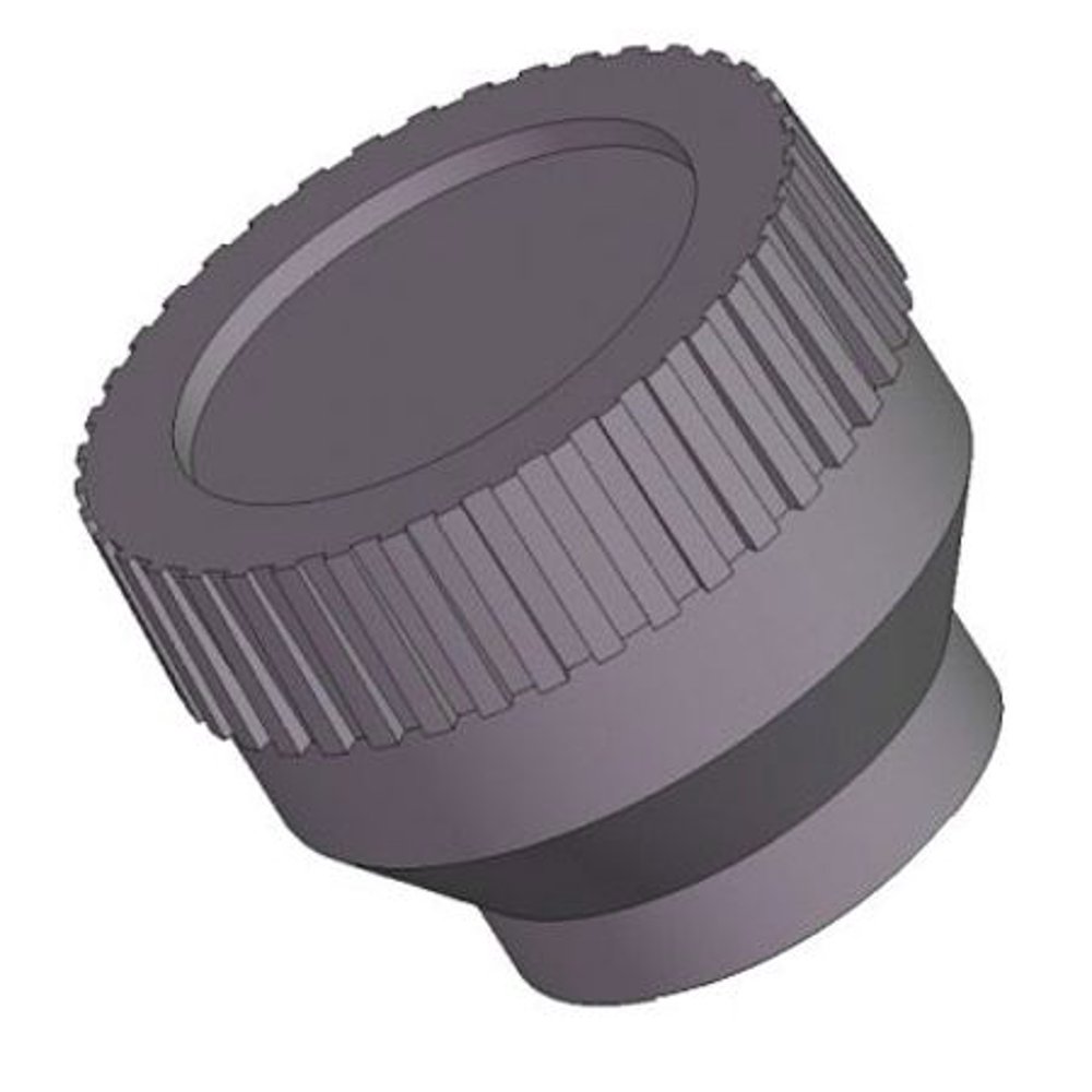 Knurled Knob, 1024 Thread Size, 1/2L, Zinc PlatedINNOVATIVE COMPONENTS