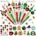 thumbnail image 1 of 12 bolígrafos navideños con cuentas de silicona de FFNIU, 1 of 7