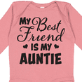 thumbnail image 4 of Inktastic My Best Friend is My Auntie with Hearts Boys or Girls Long Sleeve Baby Bodysuit, 4 of 5