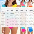 thumbnail image 3 of YTCAMLO Little Girls One Piece Swimsuits Summer Fashion Color Block Patchwork V Neck Ruffle Sleeve Bathing Suits Quick Dry Beach Swimwear, Hot Pink 7-8 Years, 3 of 8