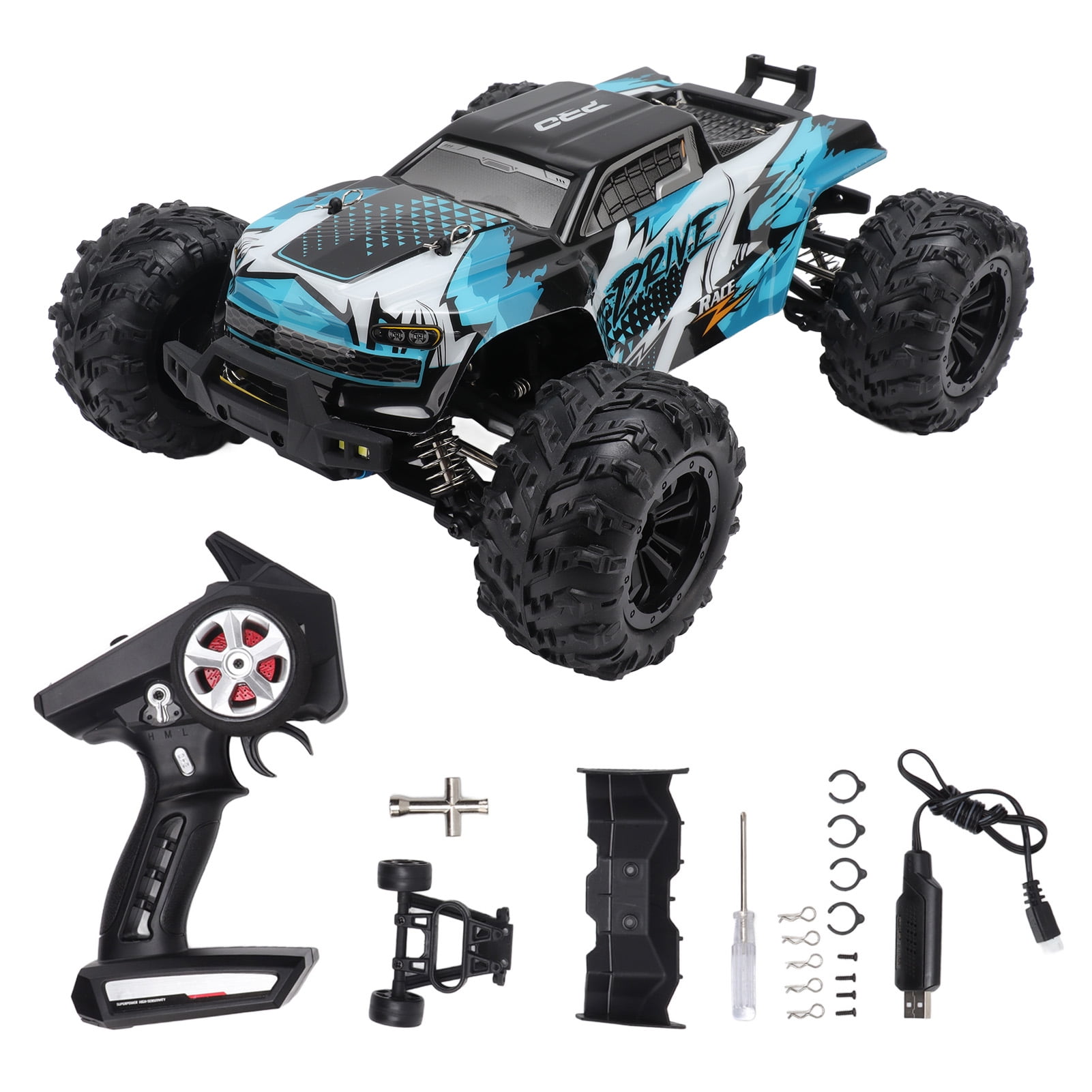 1 16 RC Off Road Truck 4 Wheel Drive with 2840 Motor 35A ESC 2.4G RC Car for Outdoor Over 14 Years Old Walmart
