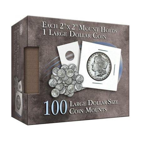 Large Dollar 2x2 Coin Mounts Cube 100 Count (Best Things Under 100 Dollars)