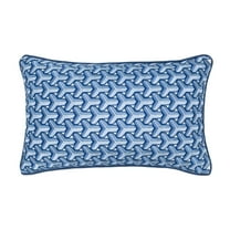 Peace Blue Throw Pillow, 12" X 20"