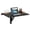 Black, variant on Costway Wall-Mounted Folding Desk Floating Laptop Table Space Saver White