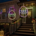 thumbnail image 4 of 2 Pcs Easter Decor​ LED Light Egg Shape Window Hanging Yellow Outline Green Wave Strip White Suction Hook Festive Glow Easter Window Decor, 4 of 8