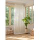 thumbnail image 2 of Xiao Hua Cortinas largas con bolsillo para barra - 1 cortina blanca para dormitorio, 214*132 cm, de poliéster, ideales para privacidad y control de la luz. Estilo A, 2 of 5
